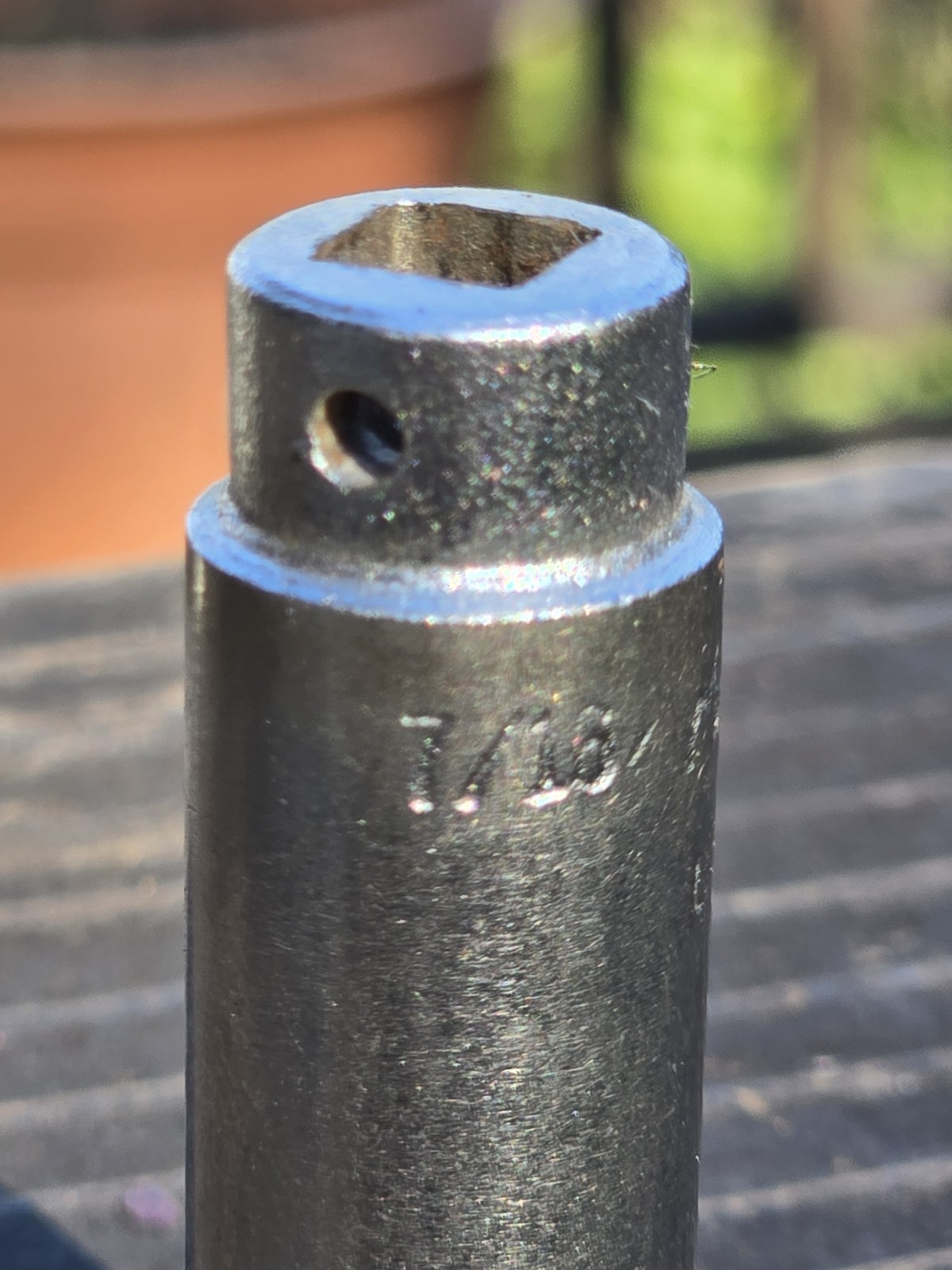 Mac Tools Sabina 1/4″ Drive 7/16″ 6PT SAE Deep Chrome Socket USA MD146B