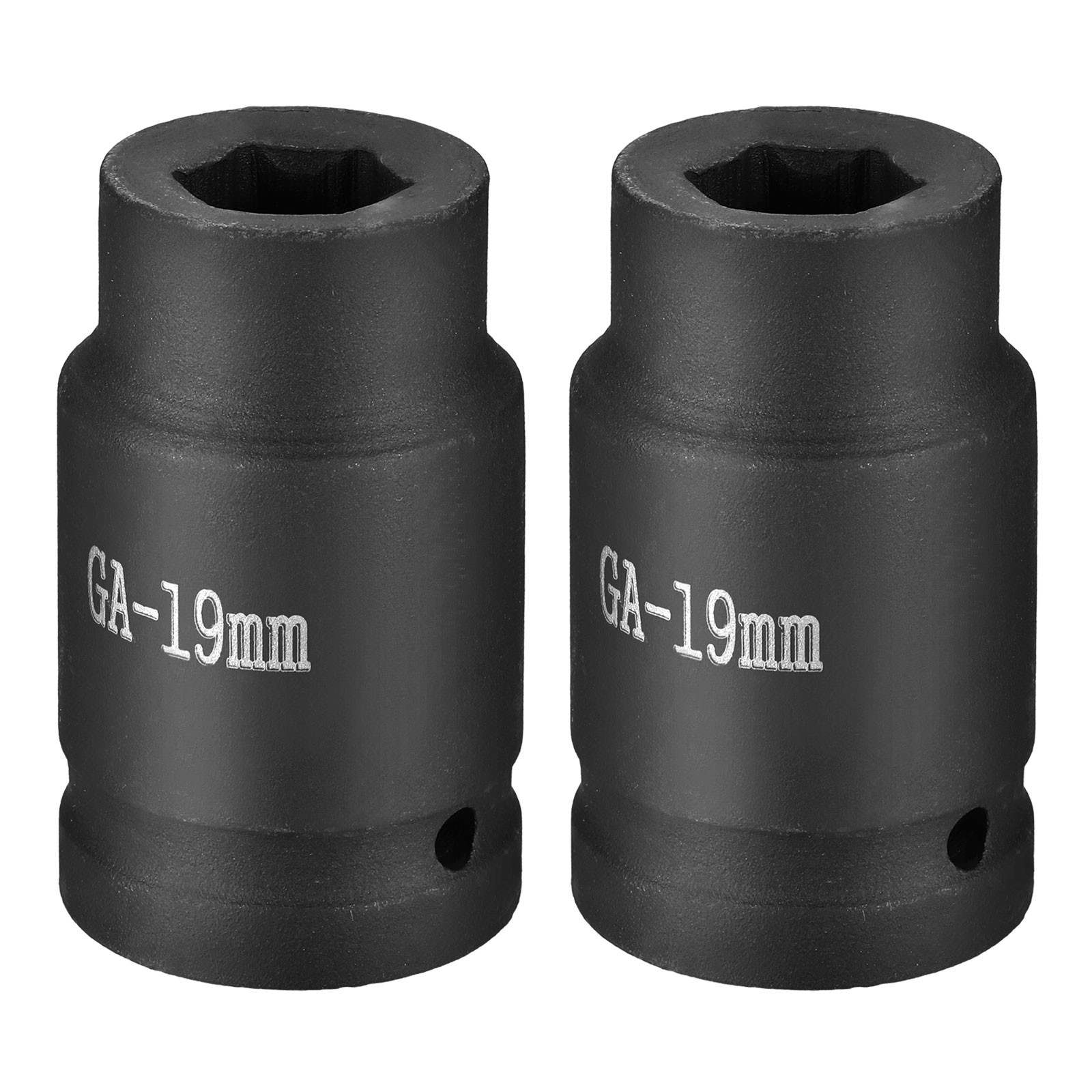 2pcs 1 Inch Drive 19mm 6 Point Impact Socket Chromium Vanadium Steel