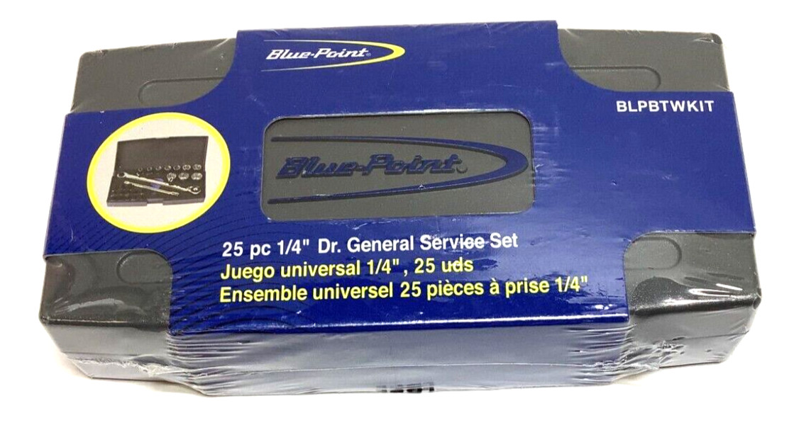NEW Blue-Point BLPBTWKIT 25-piece 1/4″ drive Socket / Hex Bit Ratchet Set Sealed