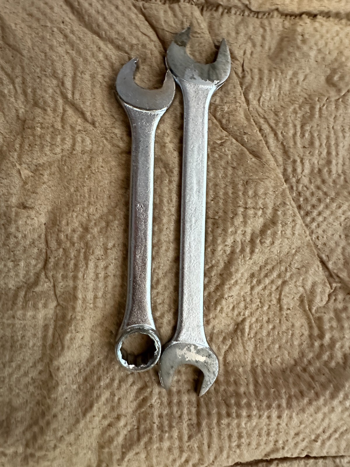 2 Vintage 1960’s Thorsen USA 5/8″ x 9-1/6″ Open End Combination Wrench 3018 2018