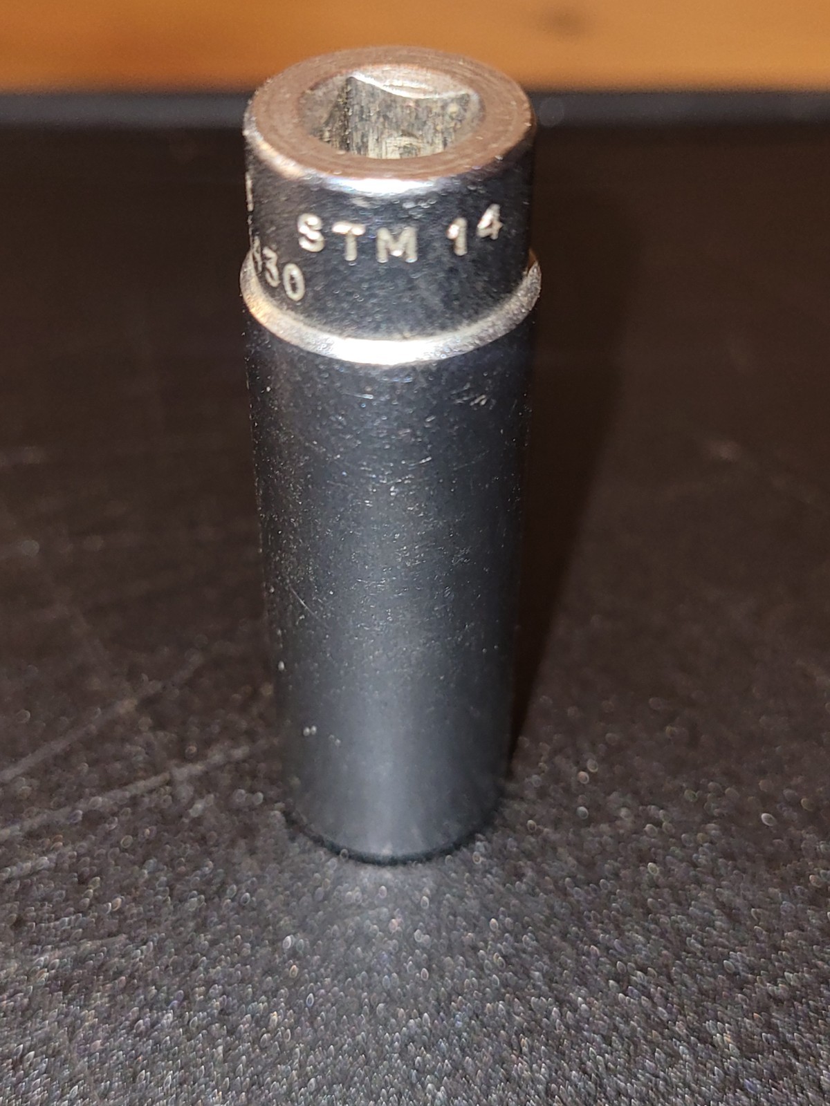 Snap On USA 7/16″ 6 Point 1/4″ Drive Deep Polished Chrome Socket STM14