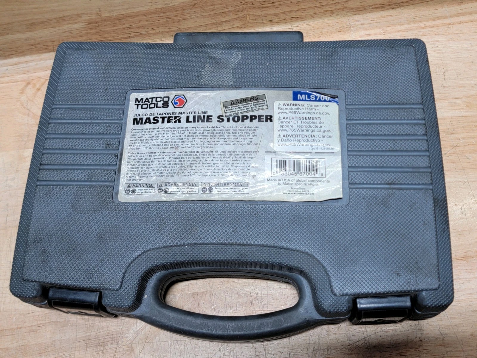 MATCO TOOLS Master Line Stopper Kit MLS700 Set Tool Mechanic Tools