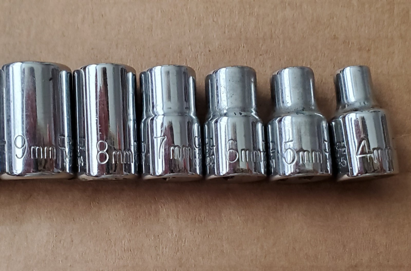 Craftsman 1/4” Drive SAE & Metric 6-Point Sockets 43492 – 43480, 43501 – 43514
