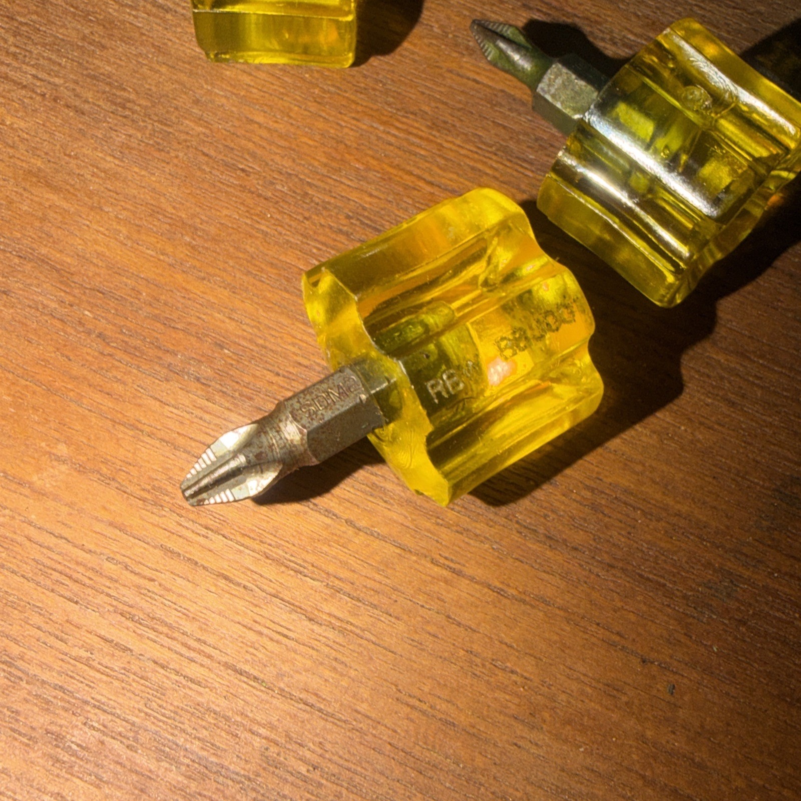 Snap On Micro Stubby Short Amber Screwdrivers SDP1 SDP2 SD11 Flat Slot Phillips