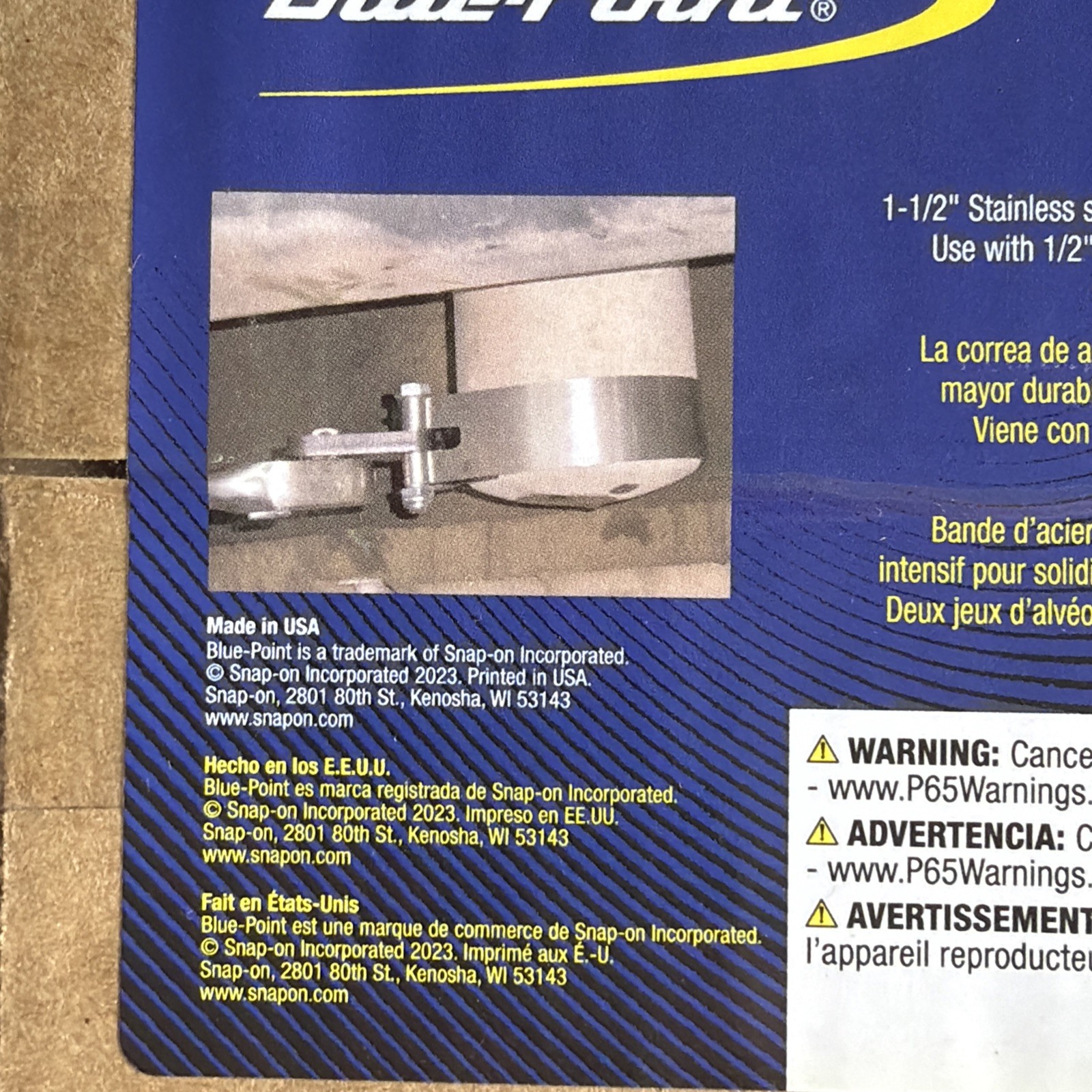 Blue Point Tools Oil Filter Band Wrench 1/2″ Drive 3.75- 4.5″ OFW12412 USA NEW