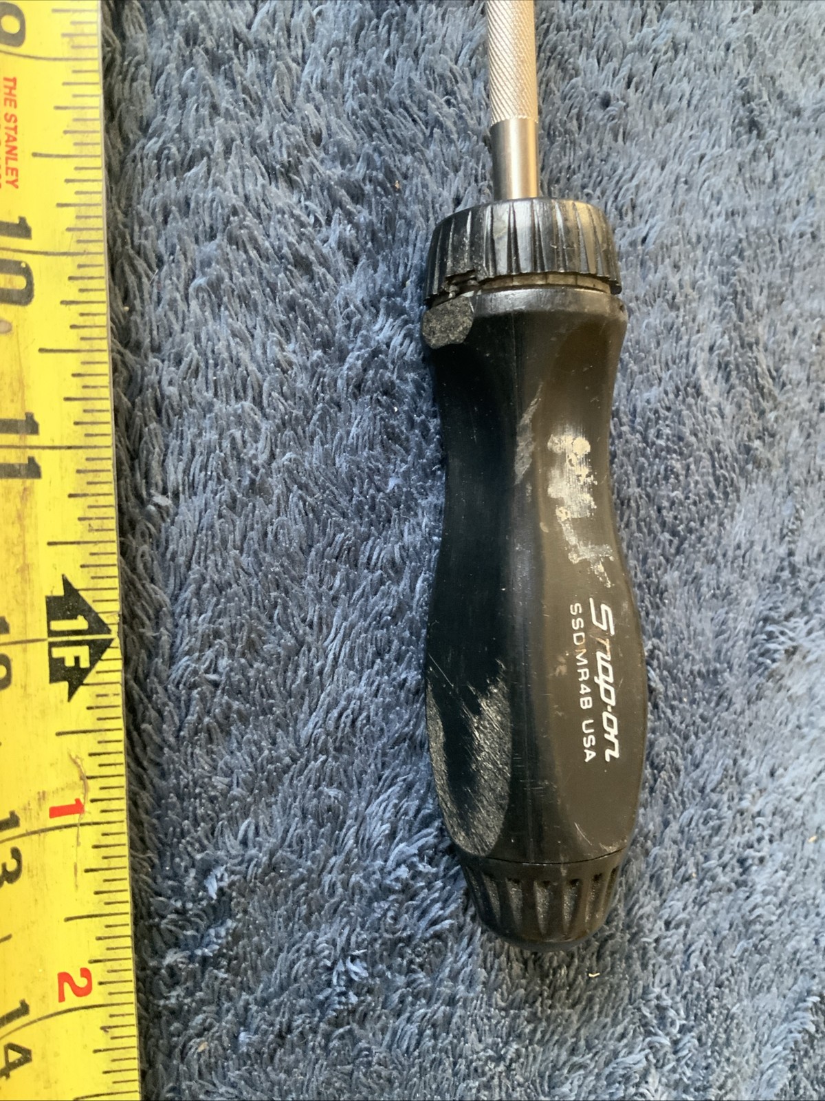 Snap On Ratcheting Screwdriver…black….used….works Fine,,,