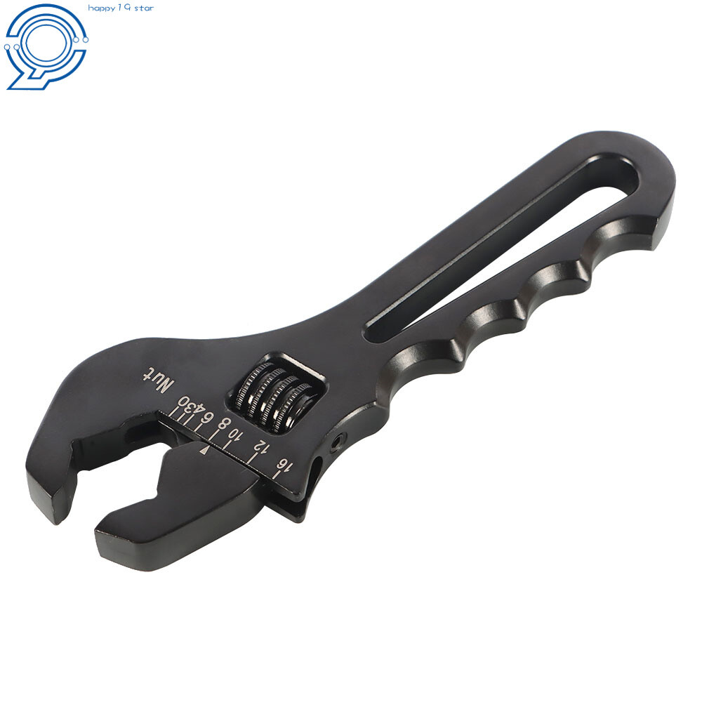 3AN-16AN Adjustable Wrench Tool For Hose End Fitting Black Aluminum