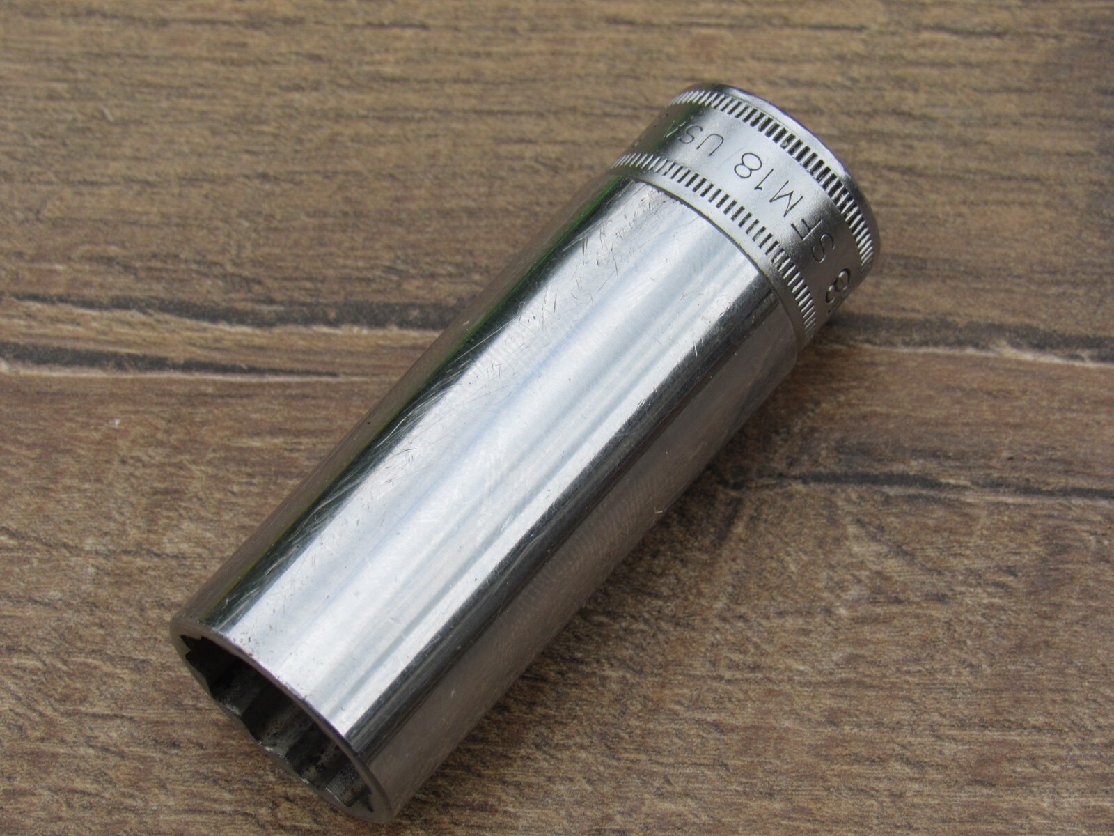 SNAP ON 18MM SFM18 3/8″ DRIVE METRIC 12 POINT DEEP UNDERLINE SOCKET 18 MM SFM