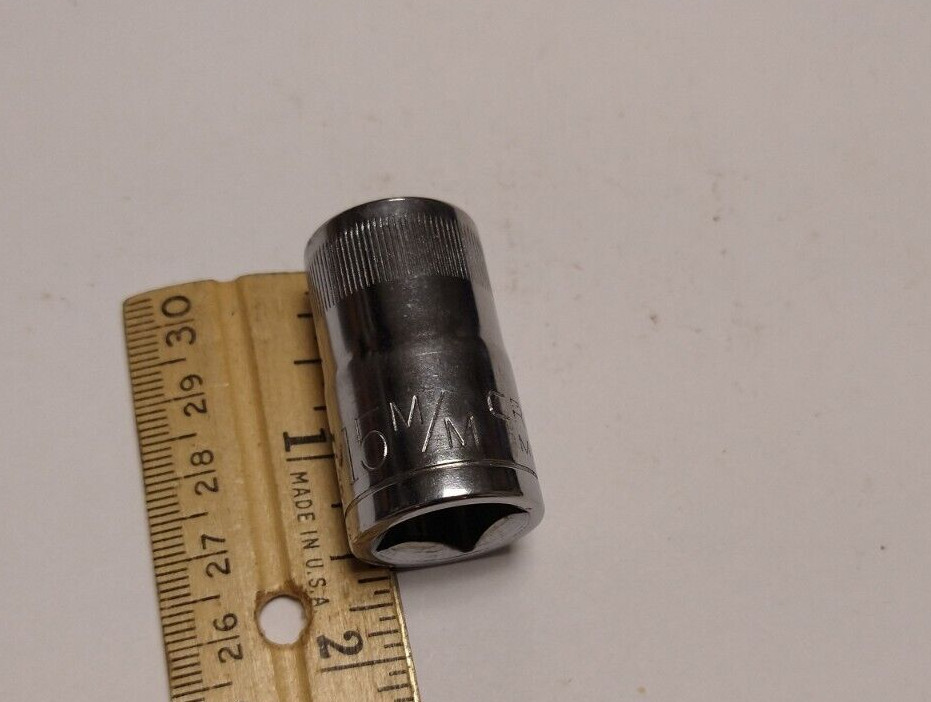 Craftsman Vintage 1/2″ Dr 15M/M 12 Point Shallow Socket 44236 V USA