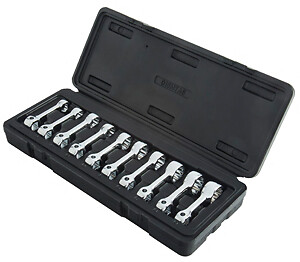 SUNEX TOOLS 910MTAS 3/8 Drive 10-Piece Metric Torque Adapter Set