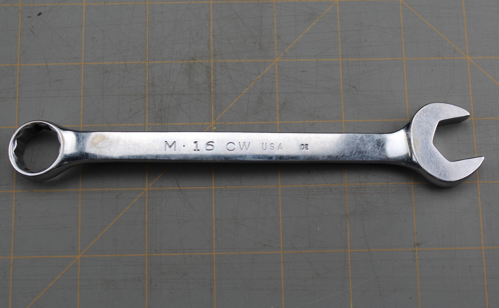 Mac Tools USA M16CW 16mm 12 Point Chrome Short Stubby Combination Wrench