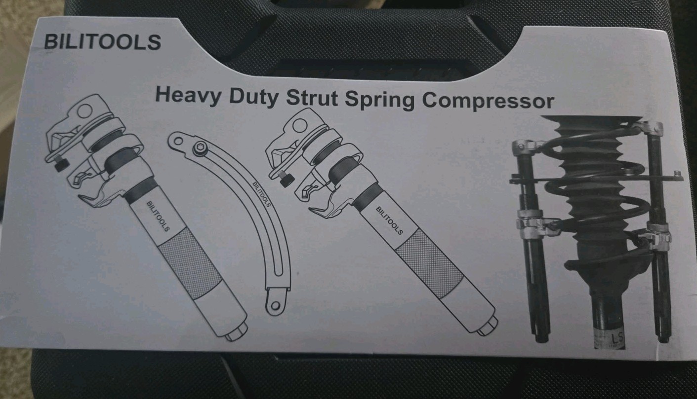BILITOOLS 2-Piece Coil Spring Compressor Tool Heavy Duty Macpherson Strut Spr…
