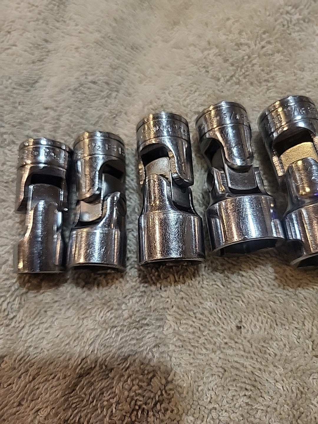Snap On 3/8” Dr. 6 Pc. 7/16″- 3/4″ Shallow 6 Pt. Universal Socket Set 206AFS