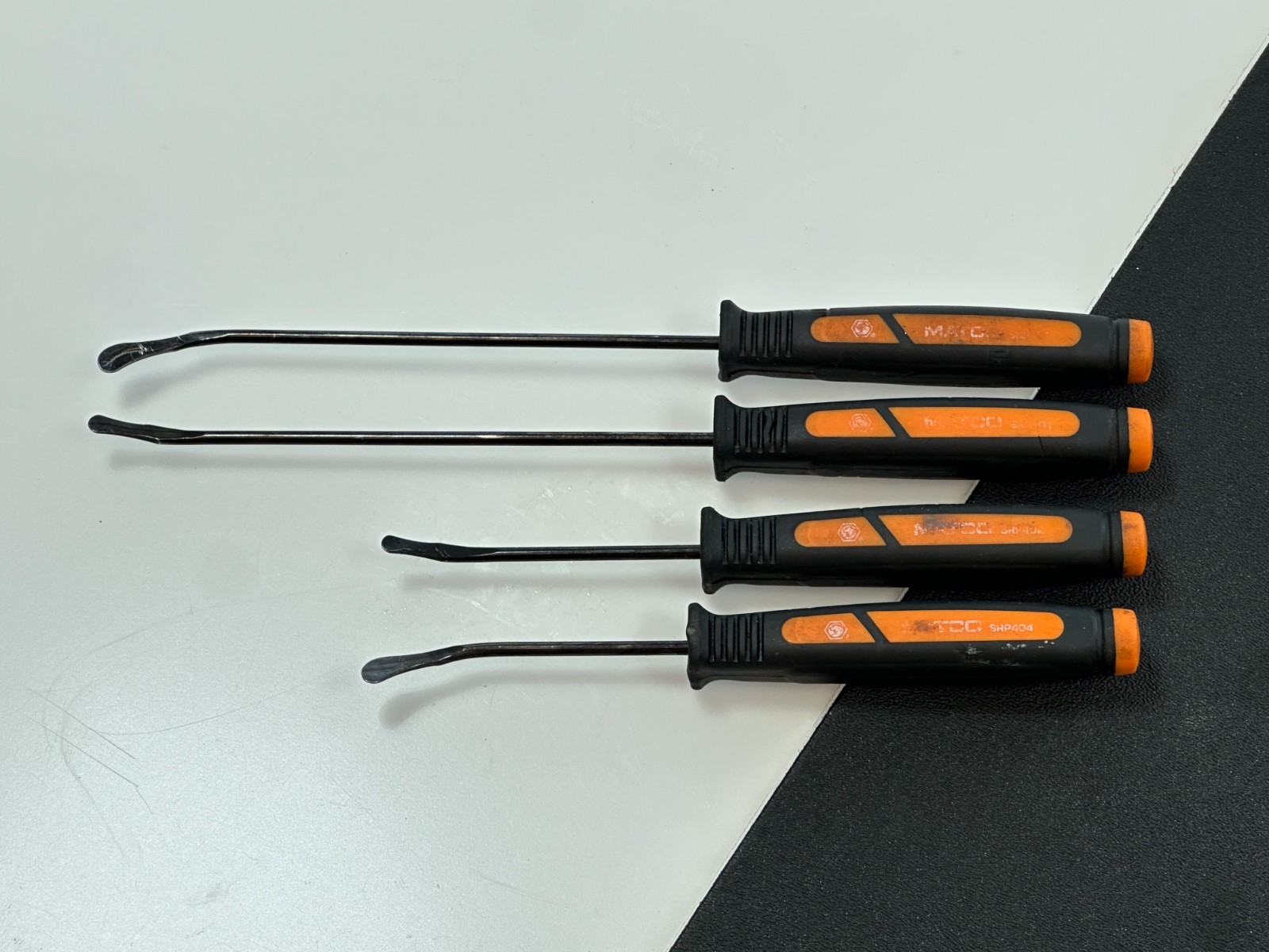 Matco Tools SRP4O 4pc Pick & O Ring Remover Set ORANGE Soft Grip, Rounded Tips
