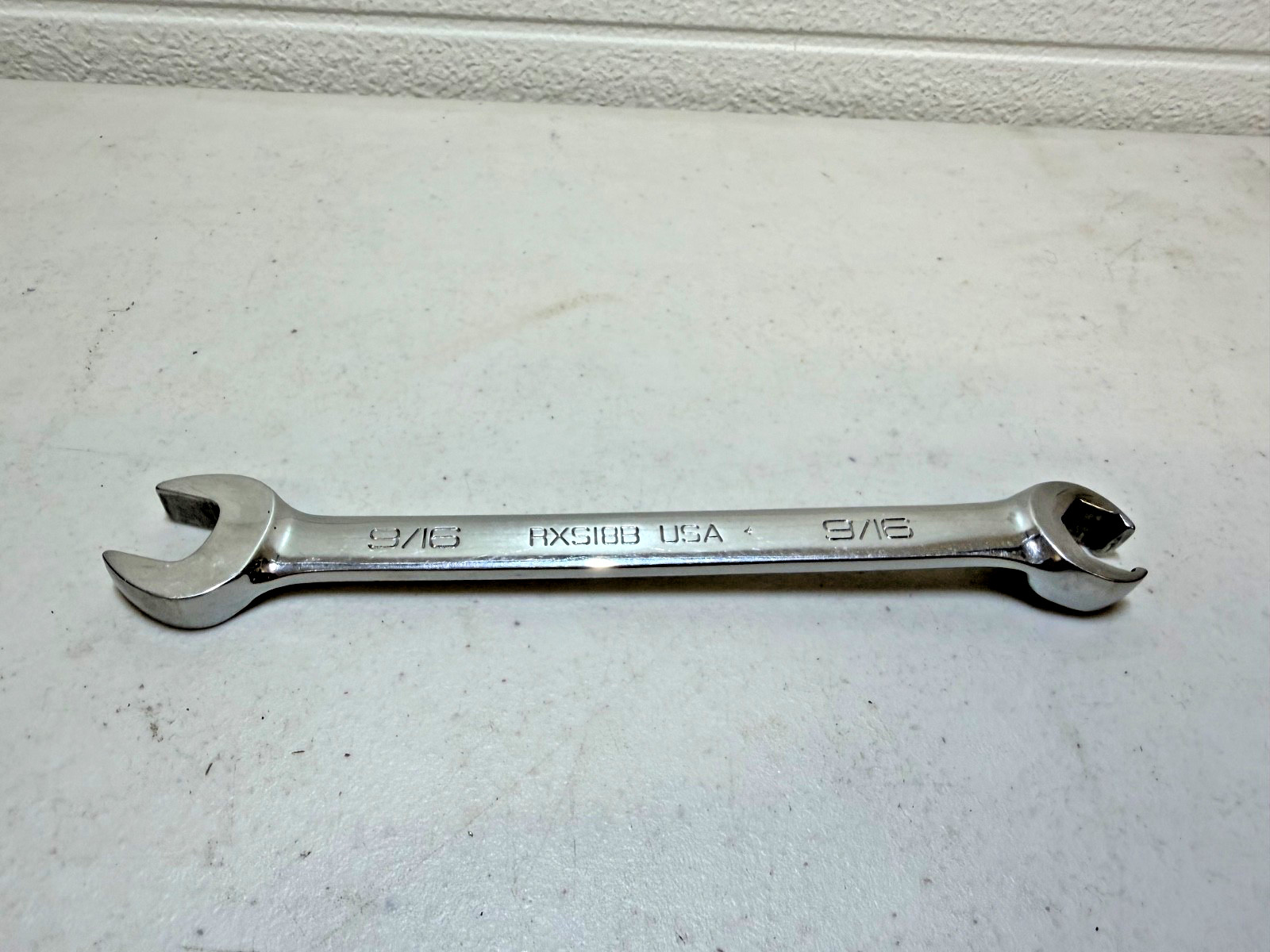 Snap On RXS18B SAE 9/16 Open End / Flare Nut Wrench Used Free Shipping