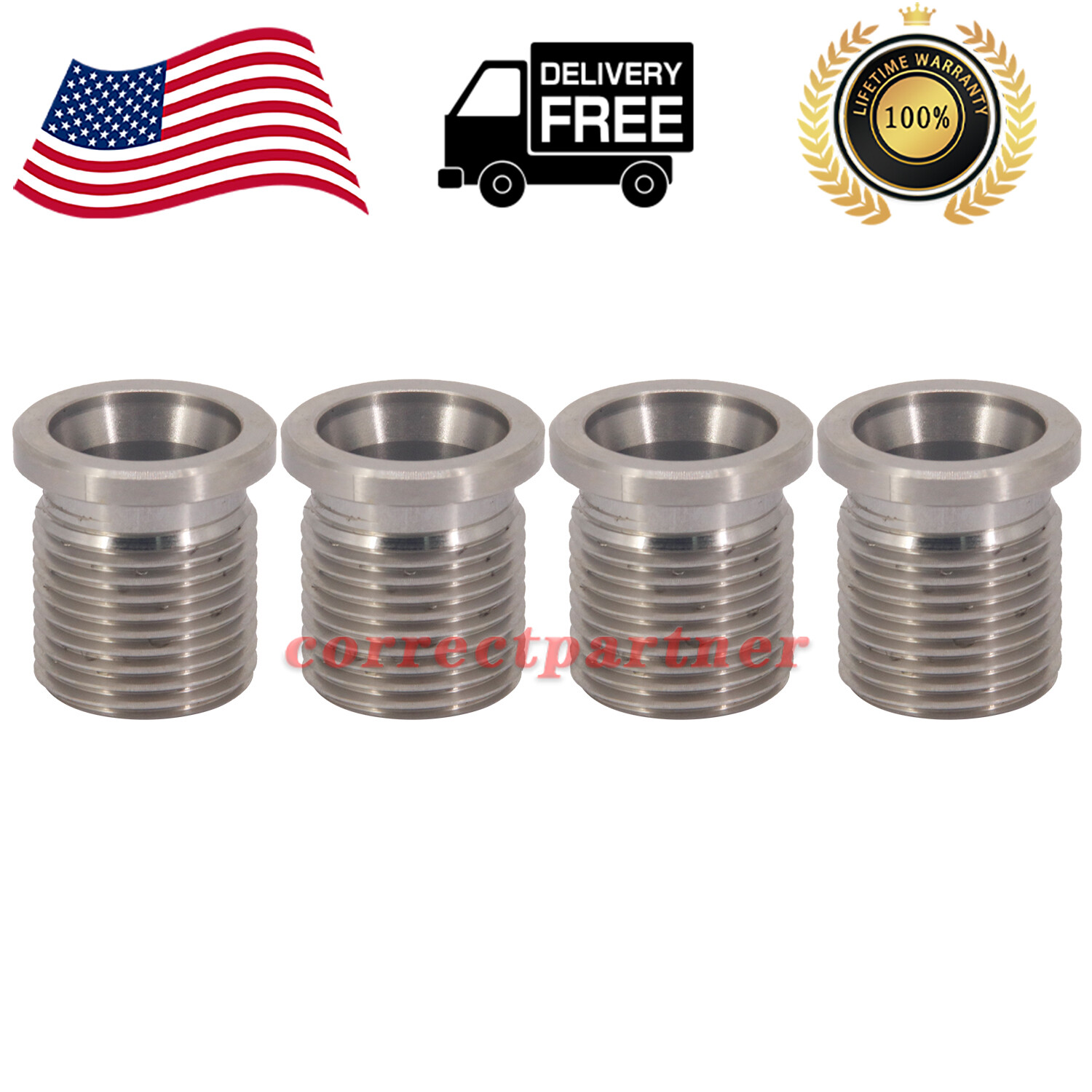 14mm Spark Plug Port Inserts CAL389-100 4. 6L 5. 4L 6. 8 V-10 For Ford Triton *4