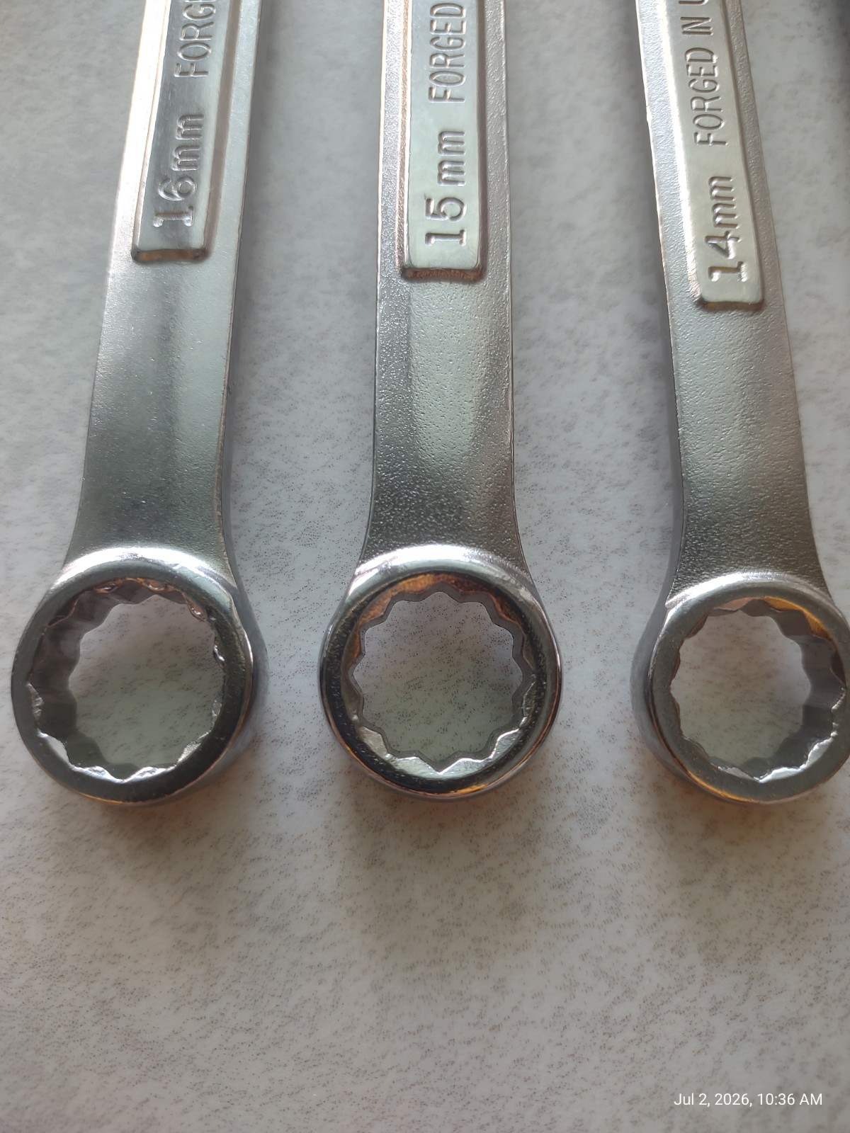 6pc Vintage Craftsman Metric Combination Wrench Lot 11mm-16mm VA Made In USA