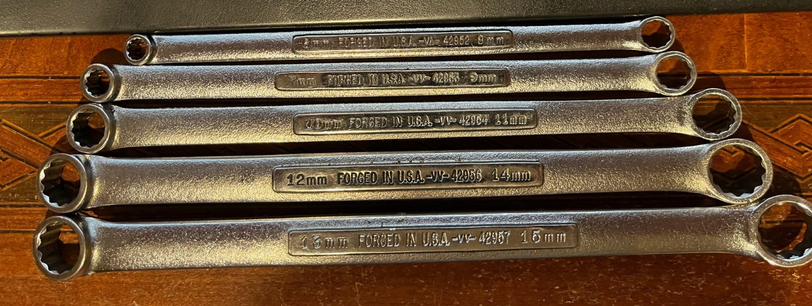 Vintage Craftsman 7pc Metric Box End Wrench Set -V V/VA Series-USA 6mm-19mm NICE