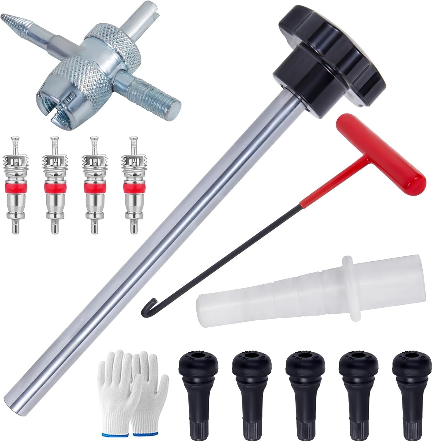Quick Change Tire Valve Tool Kit,Tire Valve Stem Core Quickly Replacement Too…