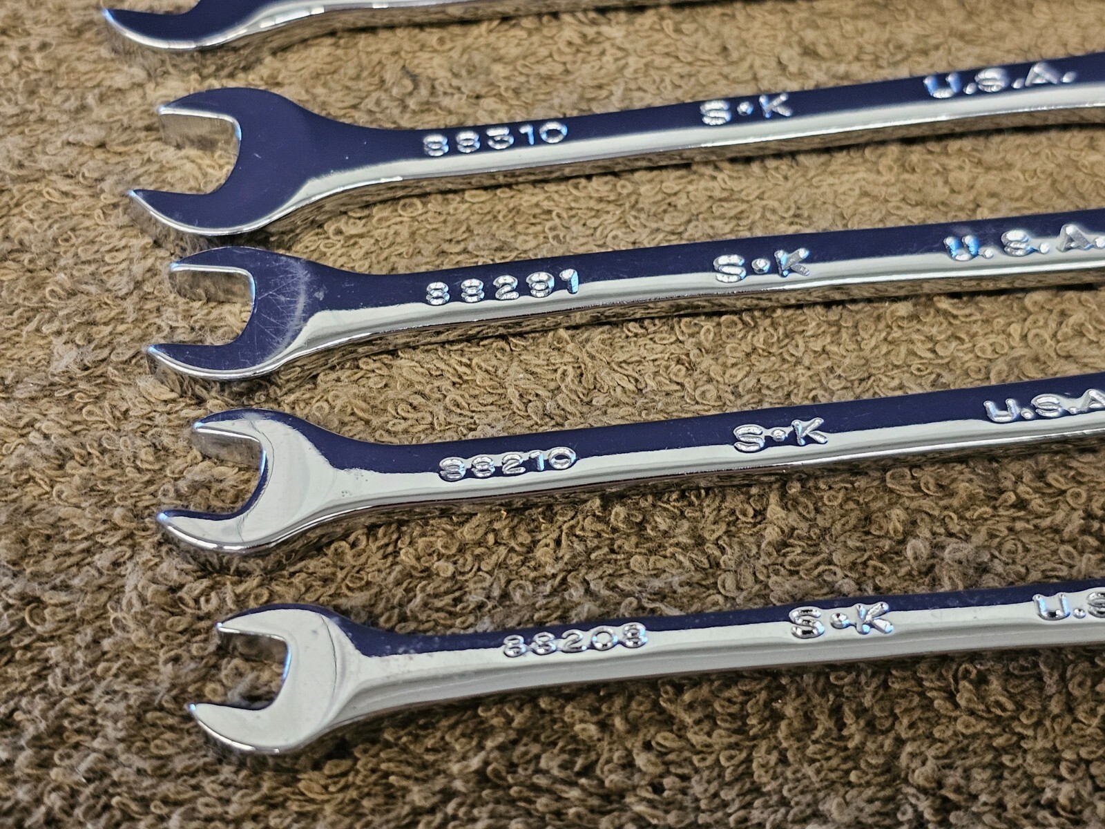 SK Combination Wrench Set SAE 88232 1-1/4 7/8 3/4 9/16 1/2 3/8 1/4 10mm 88000