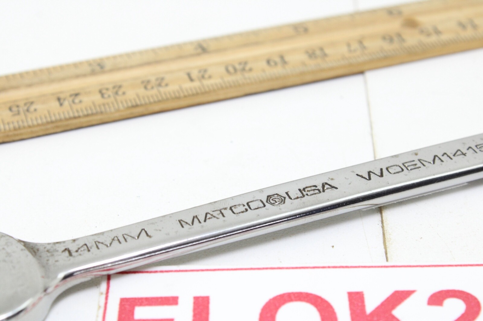 Matco WOEM1415 14mm x 15mm 6 Point Open End Wrench Chrome USA
