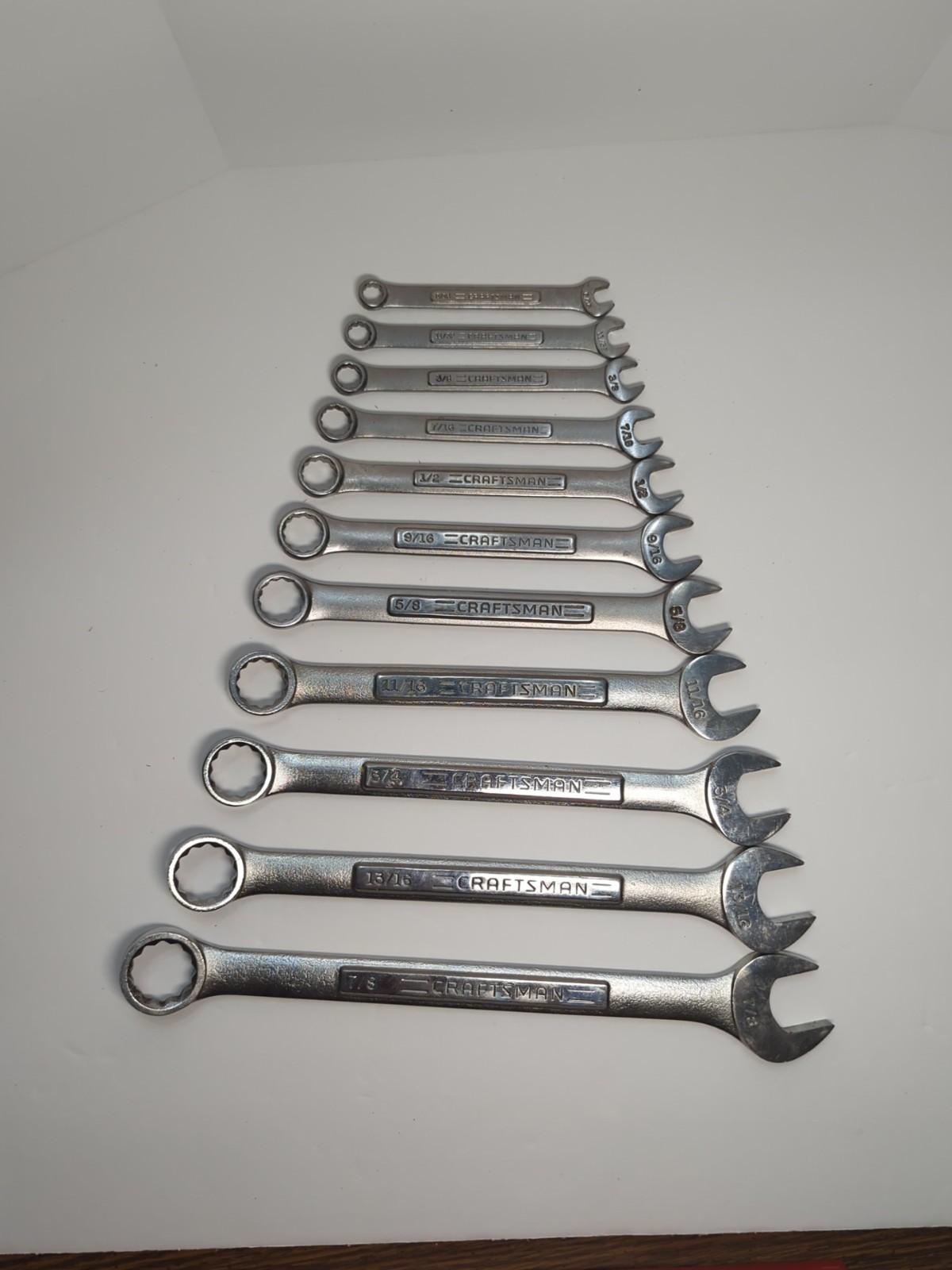Nice Craftsman USA 11 Piece SAE 12 Point Wrench Set VA, 5/16 – 7/8″