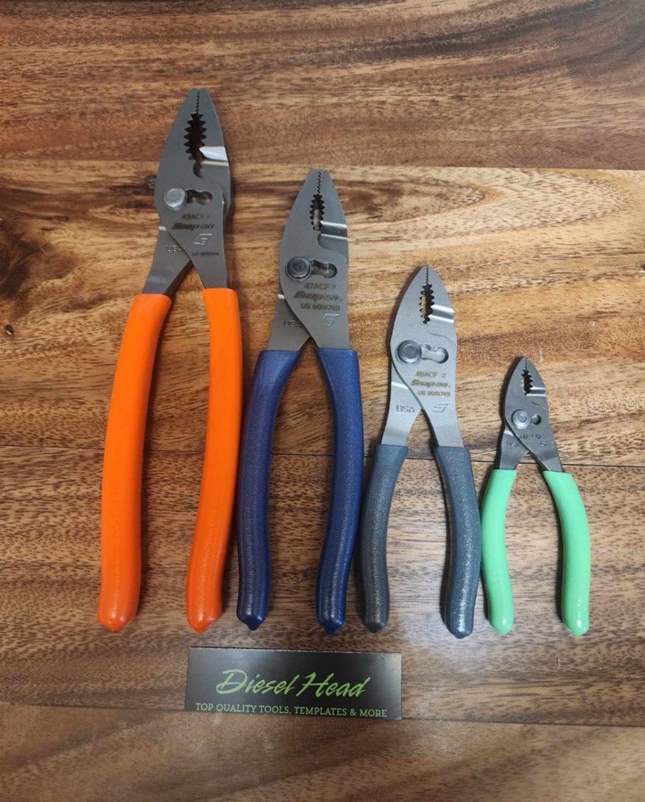 *NEW* Snap On Tools Multi-Color Essential Combination Plier Set FREE SHIPPING