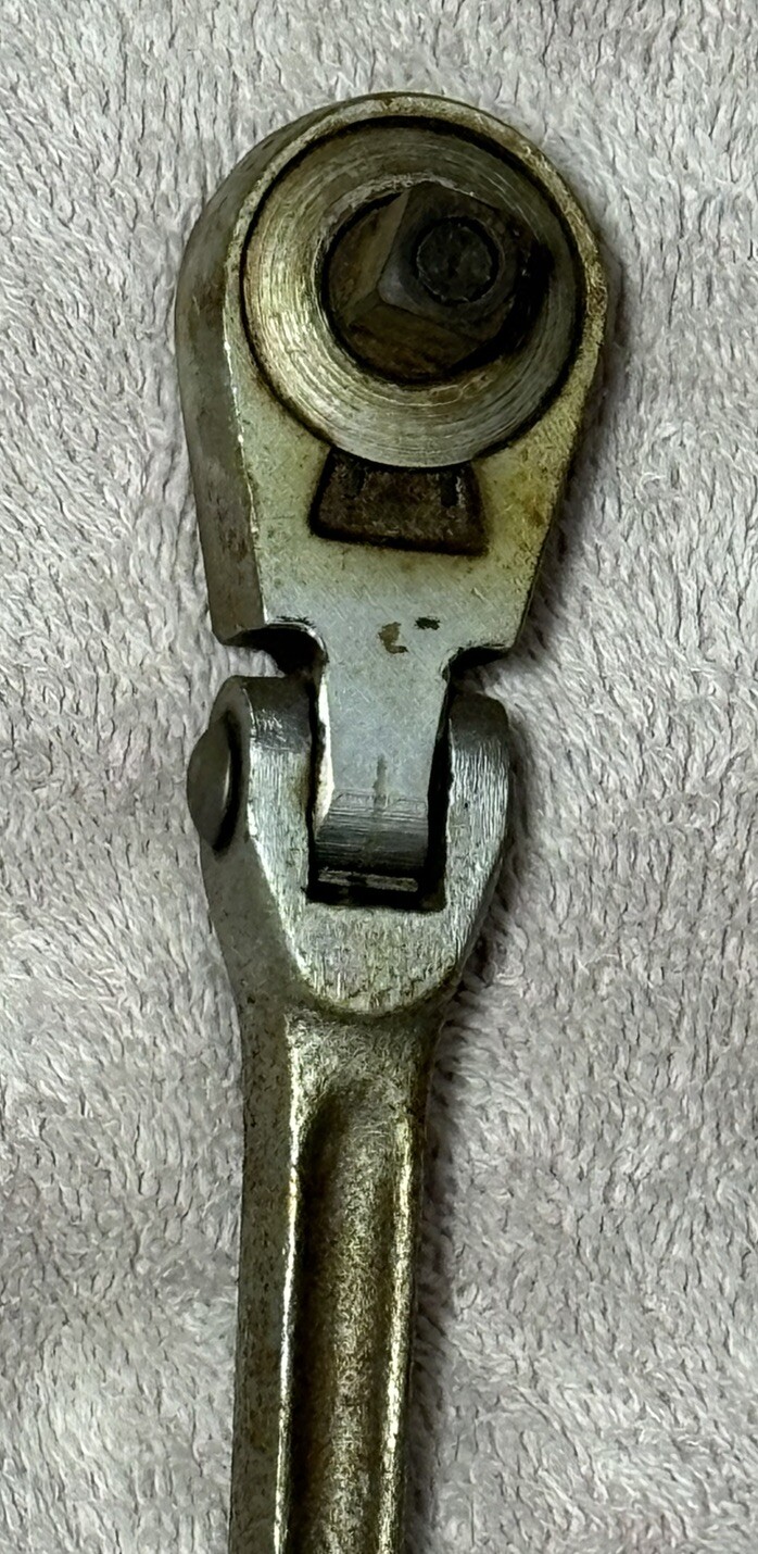 Vintage Craftsman 3/8” Drive Flex-Head Ratchet Wrench -V- Series 42791 Works