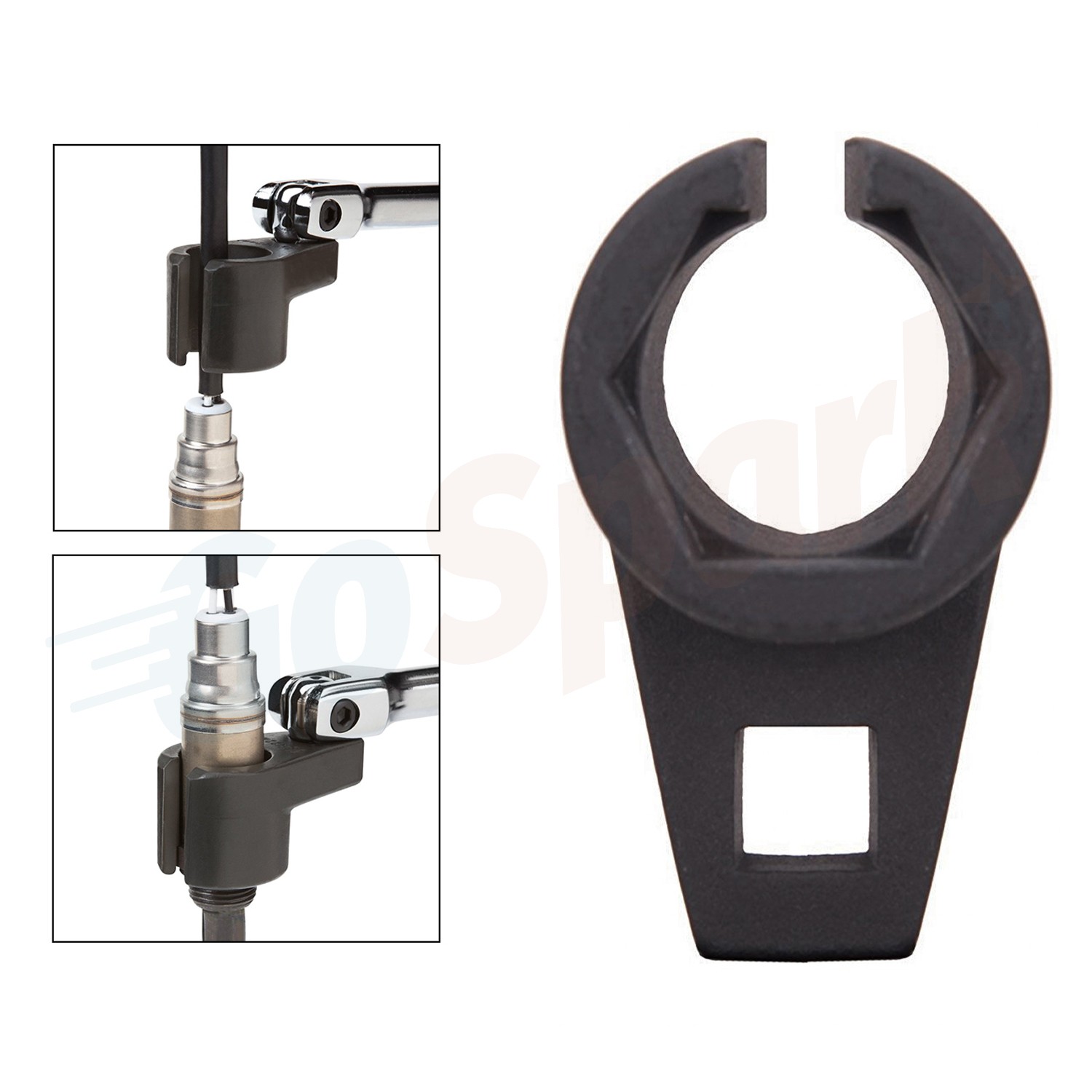 7/8-In 22mm Offset Oxygen Sensor 02 O2 Socket Wrench Removal Tool Drive 3/8″