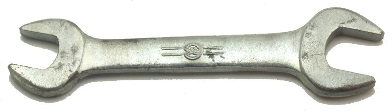Honda Motors HM Motorcycle RK Open End Metric Wrench 14mm & 17mm 5.25″ Long Used