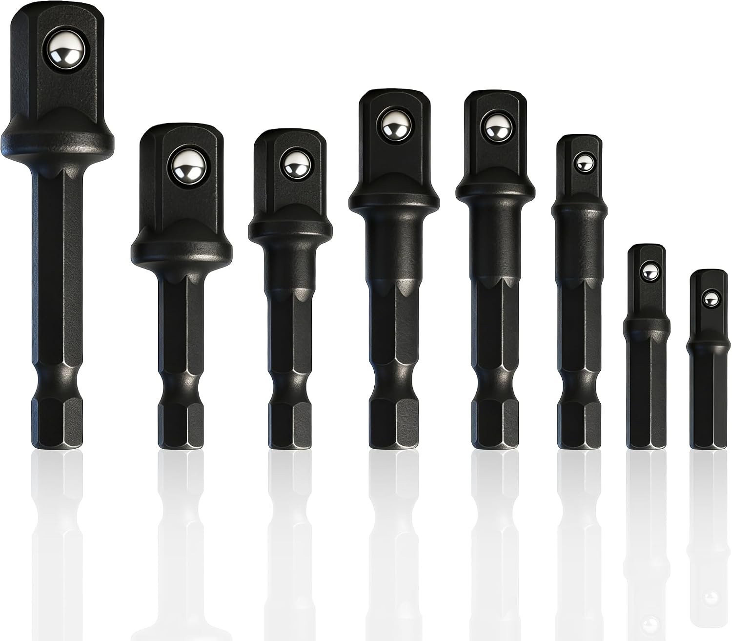 8-Piece Chrome Vanadium Socket Adapter Set – Weatherproof & Impact Grade