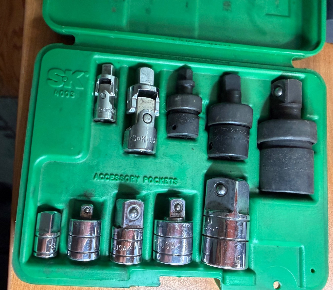 SK 10 Piece Universal/Adapters Set 4003