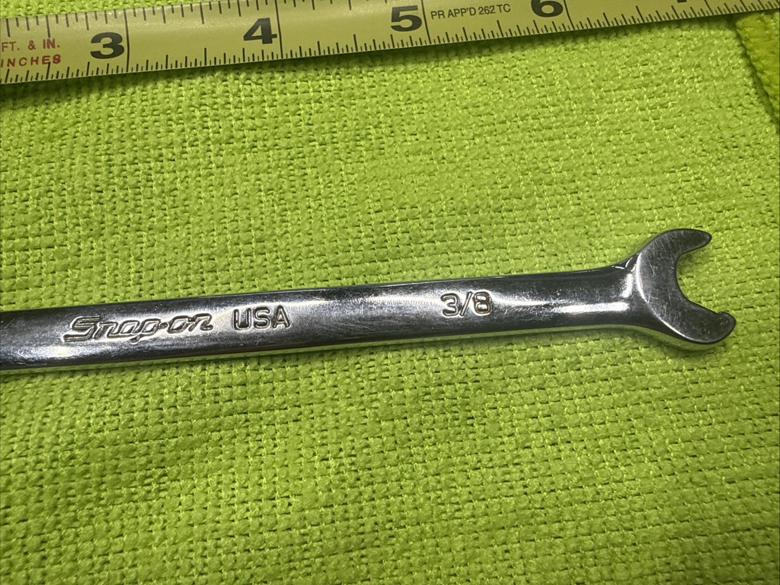 Snap on Tools Flank Drive Open End Speed Wrench 3/8 USA made