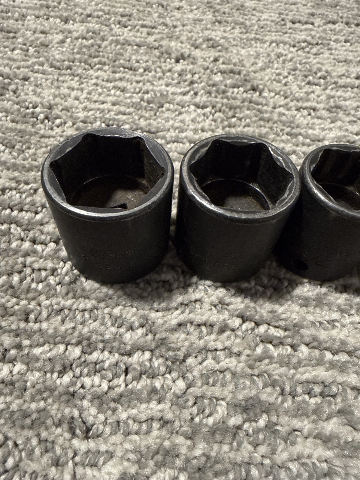 SNAP ON 9 pc 3/8″ Drive 6 Point SAE Shallow Impact Socket Set 7/16” – 1”
