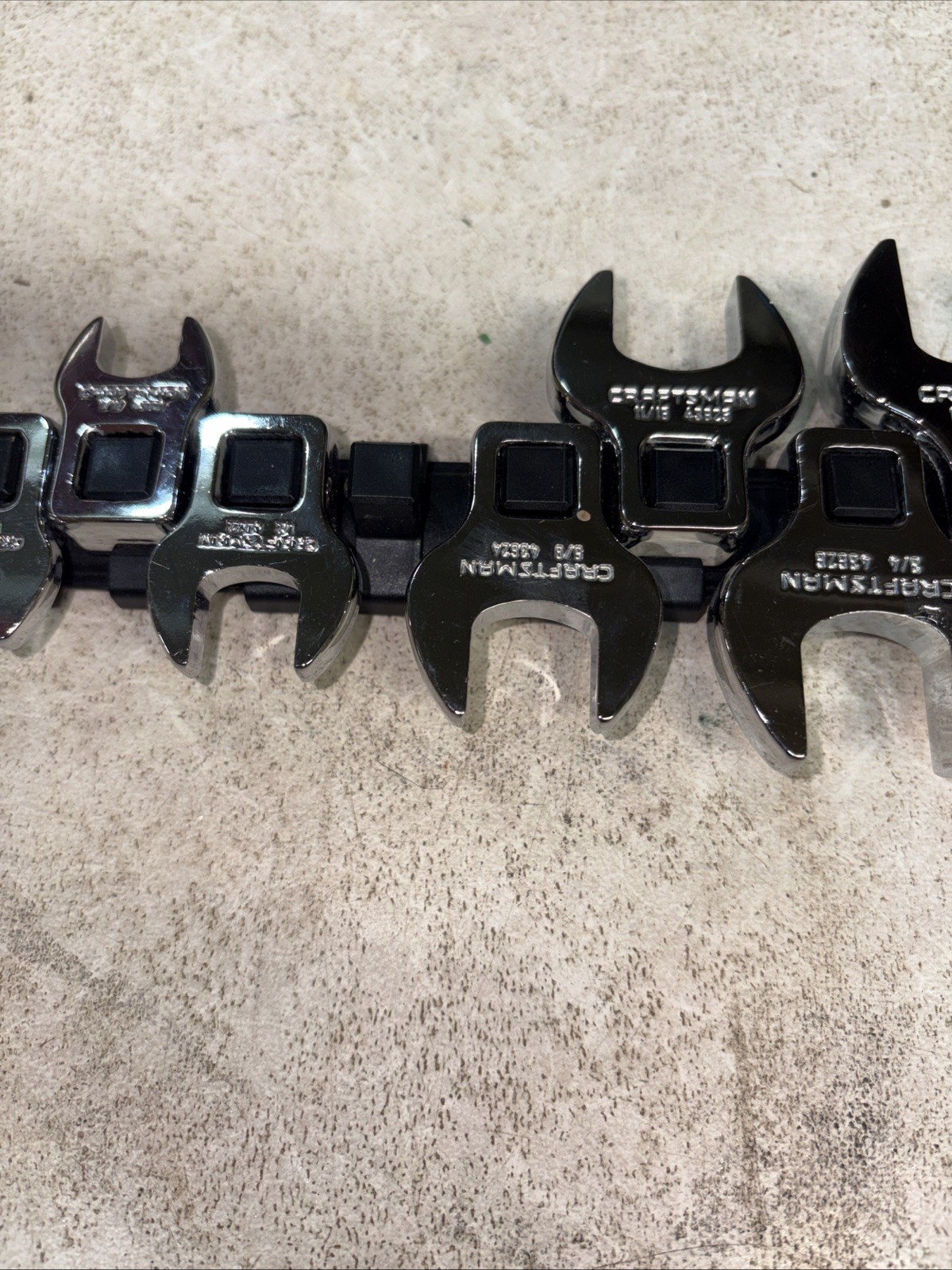 🇺🇸 Craftsman Tools -V- 3/8″ – 7/8″ Crowfoot Socket Set Lot Wrench Open End