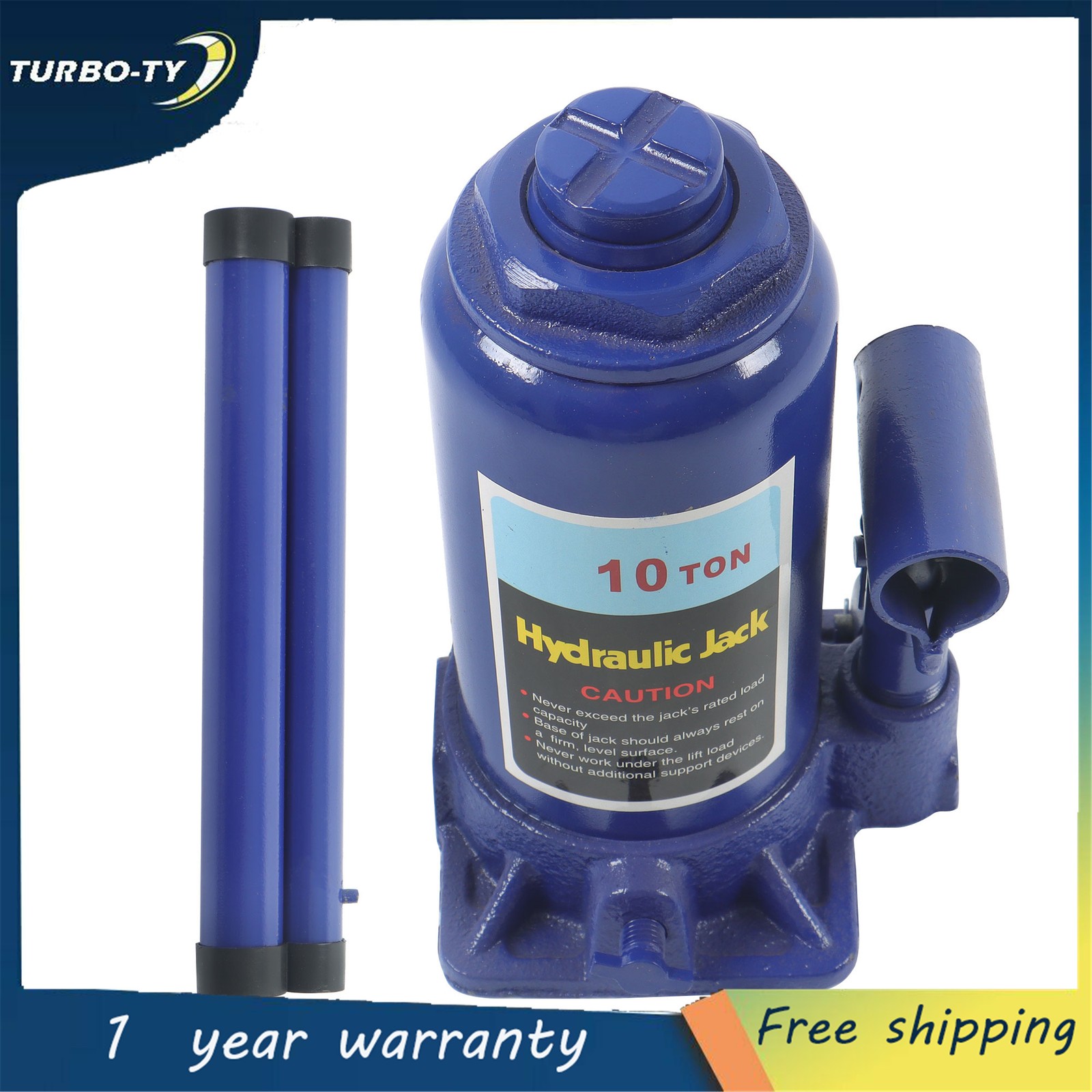 Welded Hydraulic Car Bottle Jack for Auto Repair and House Lift 10 Ton