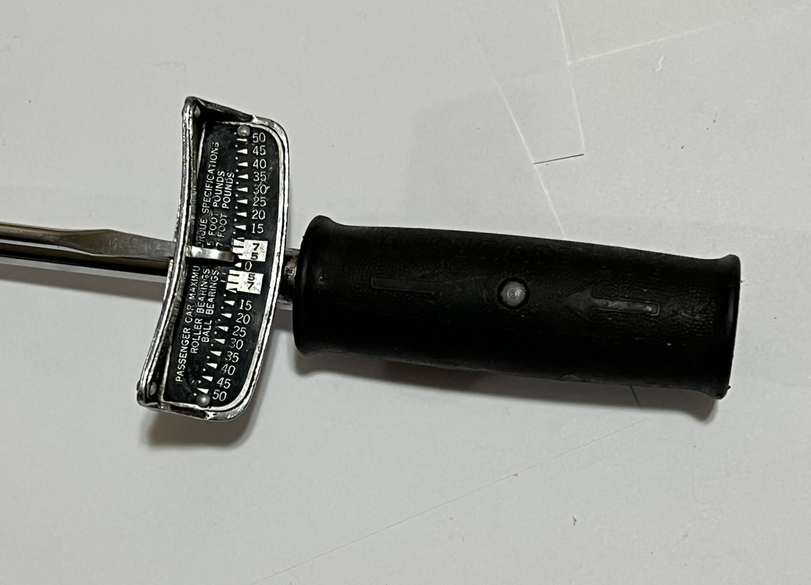 Sturtevant R-50 Beam Type 1/2 Drive Torque Wrench 0 – 50 Ft/Lbs USA
