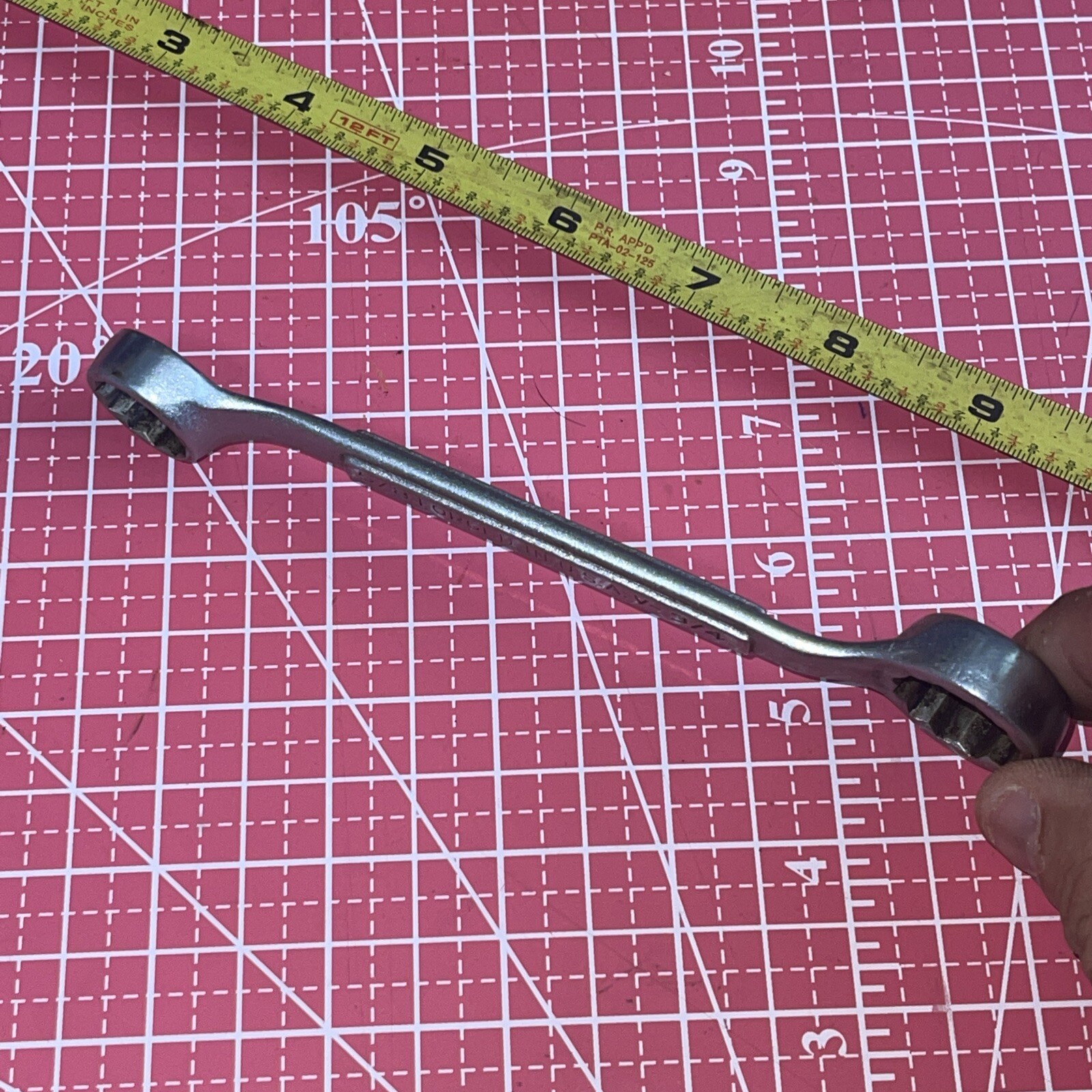 Vintage Sears Craftsman USA V 5/8 X 3/4 In SAE Stubby 12 Point Box Wrench Nice