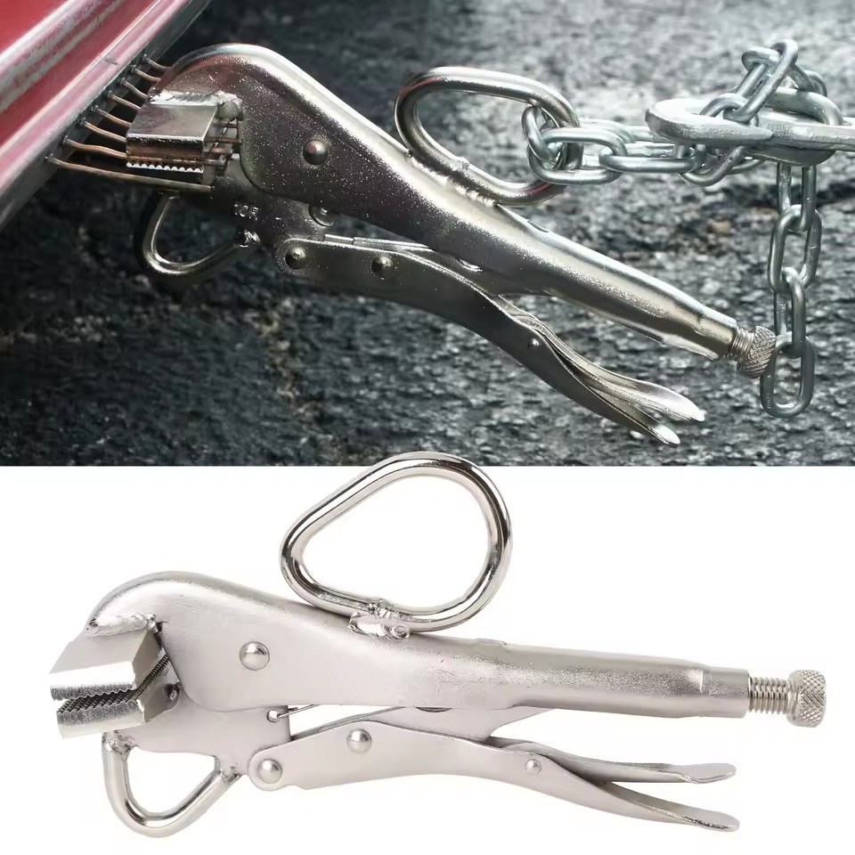 Locking Sheet Metal Clamp Flat Extra Wide Duck Bill Vice Auto Body Shaping Plier