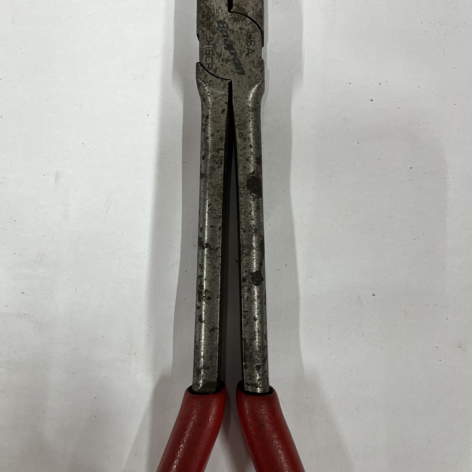 Snap On 911BCP 11″ Red Rubber Handle Needle Nose Pliers USA BIN OBO