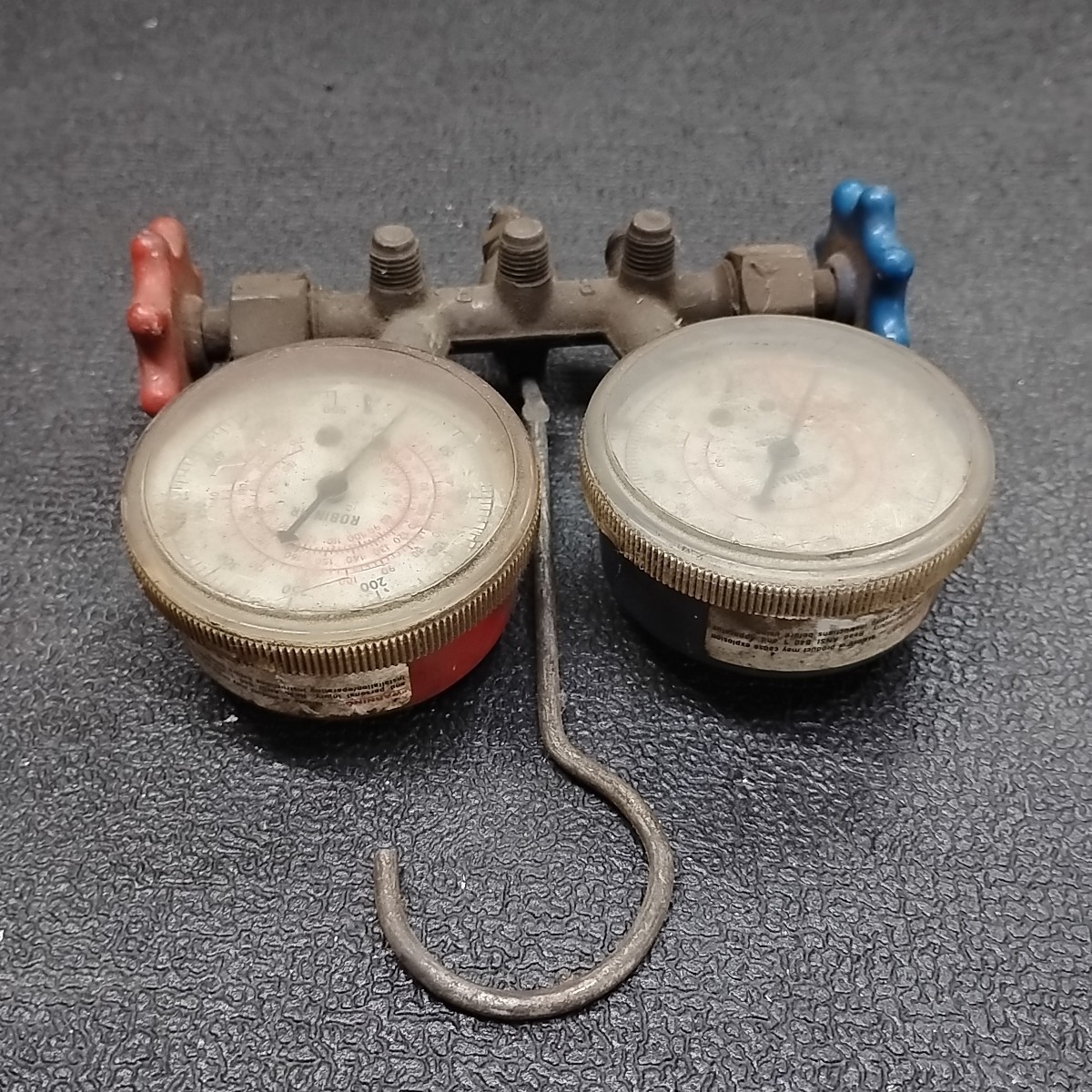 Vintage Robinair A/C Air Conditioner Analog Manifold Guages, UNTESTED