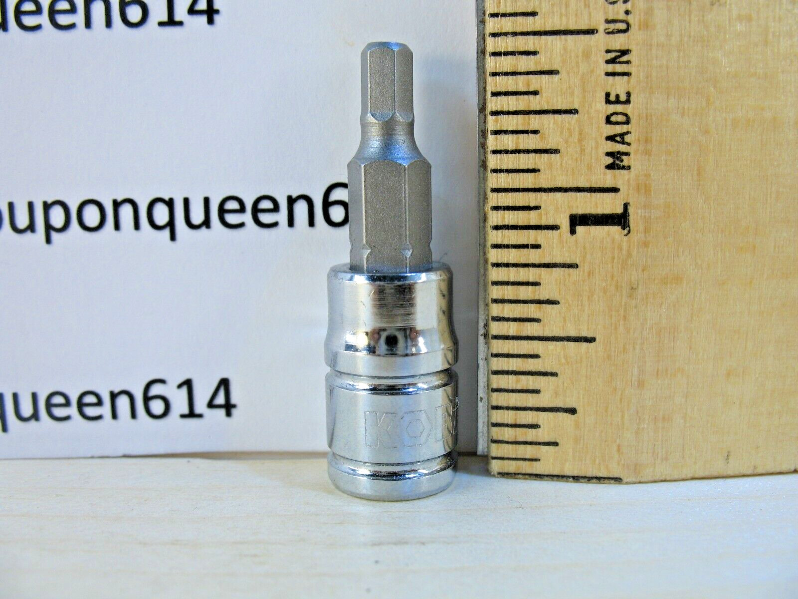KOBALT 87752-0622, 1/4″ Drive Hex Bit Socket H4mm – Brand New