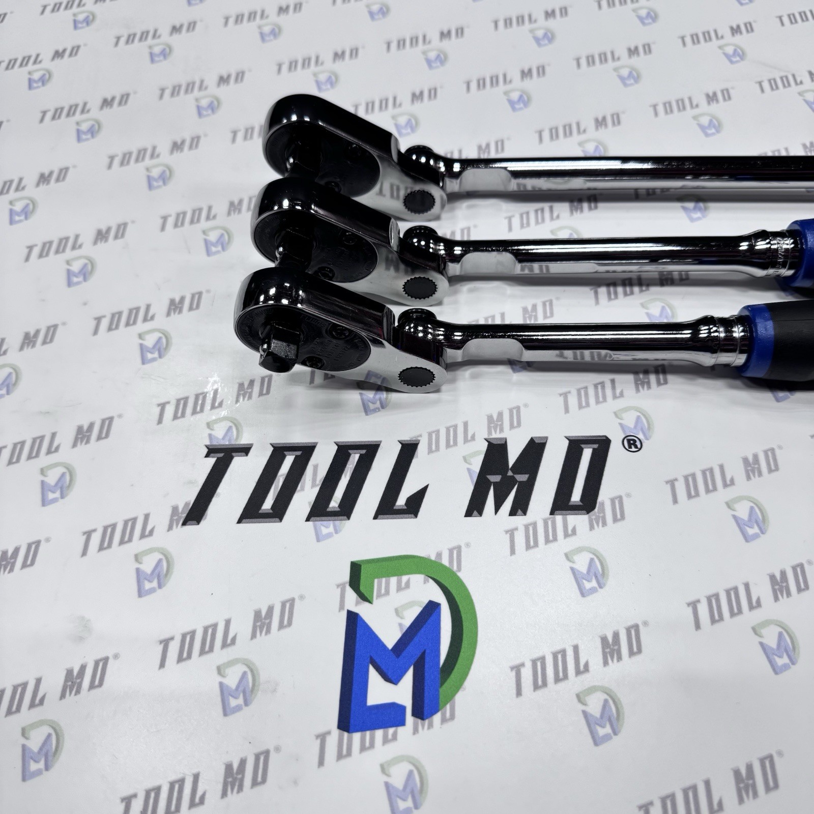 Snap-on Tools USA NEW POWER BLUE 3/8″ Drive Multi-Position Ratchet Set FH80MP
