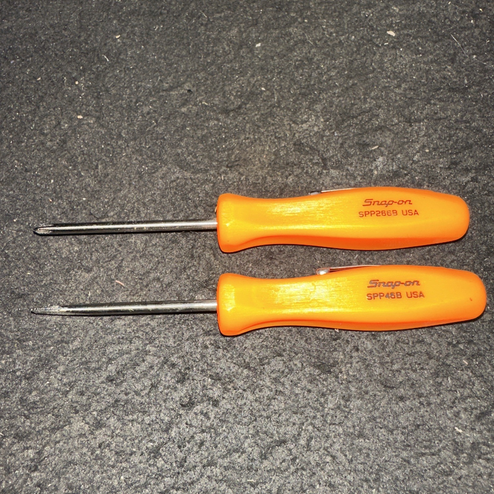 Snap On SPP742 Pocket Screwdrivers, Orange, Mini Phillips & Flat Blade (st1029)