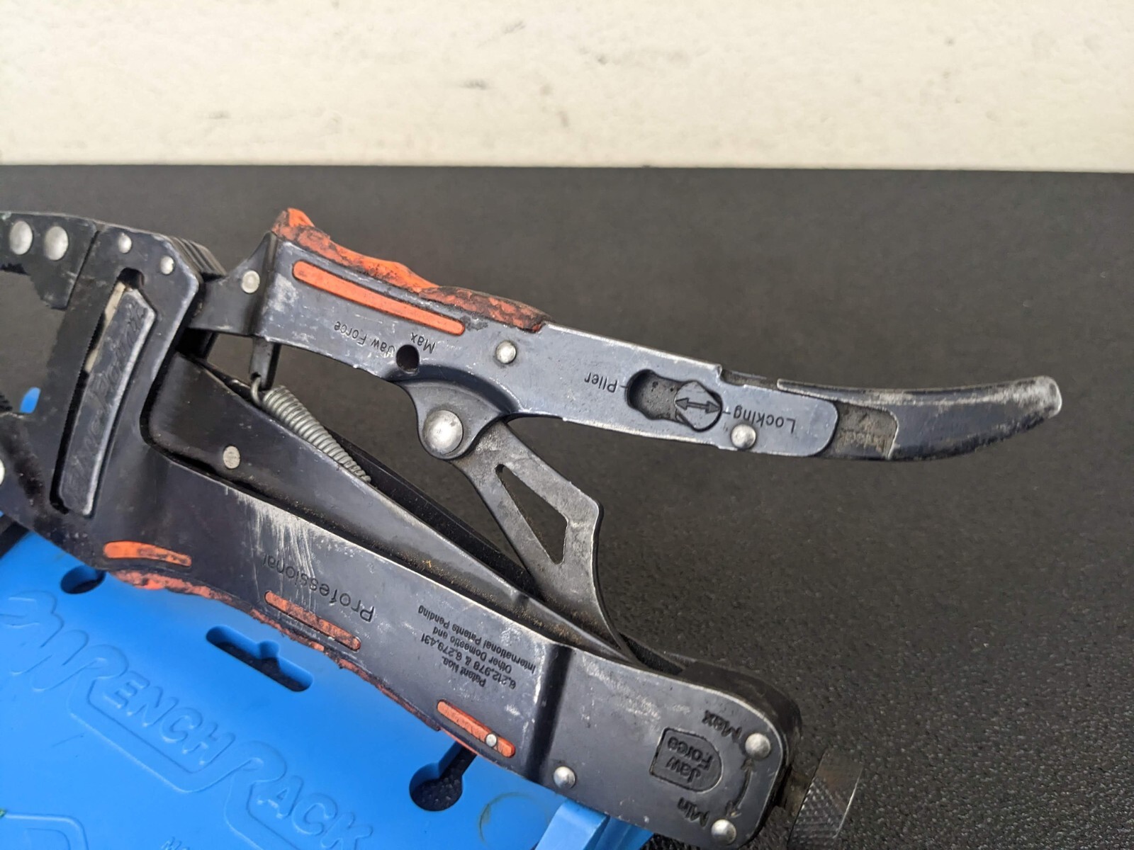 #bk538 BLUE POINT PROFESSIONAL JAW FORCE SELF LOCKING PLIER PCA8 USA