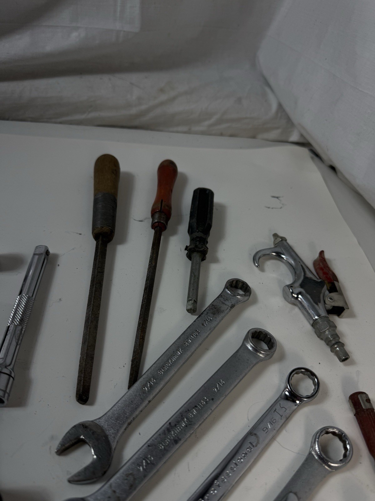 Lot Of 30 Mechanic Tools Sockets Wrenches Pliers Screwdrivers GP Ace Indestro
