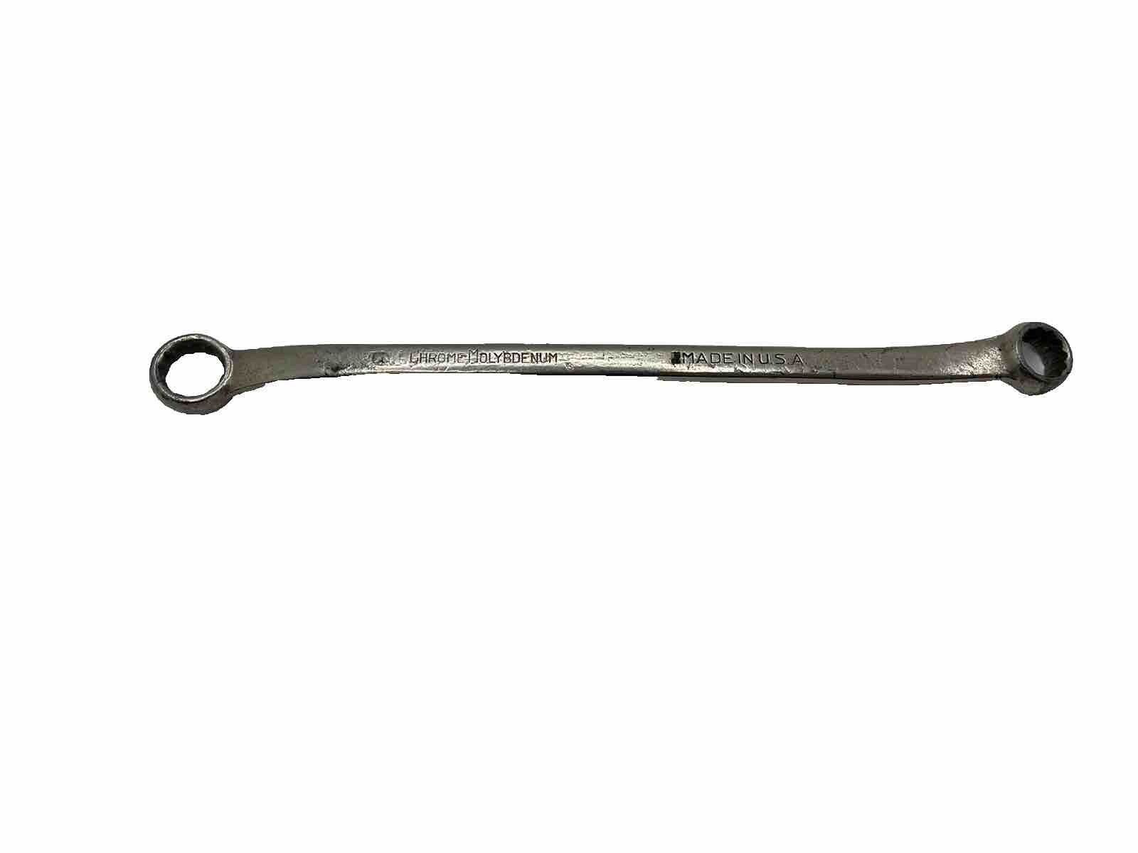 Vintage VLCHEK USA WBH 1416 7/16″ x 1/2″ SAE Double Box End Wrench! Made In USA!