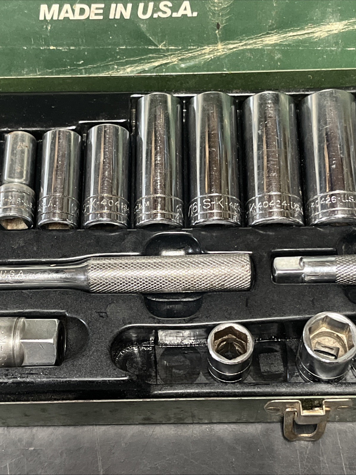 SK Professional Tools 39pc Socket Set 3/8” Drive No. 94539 SAE & MM Incomplete