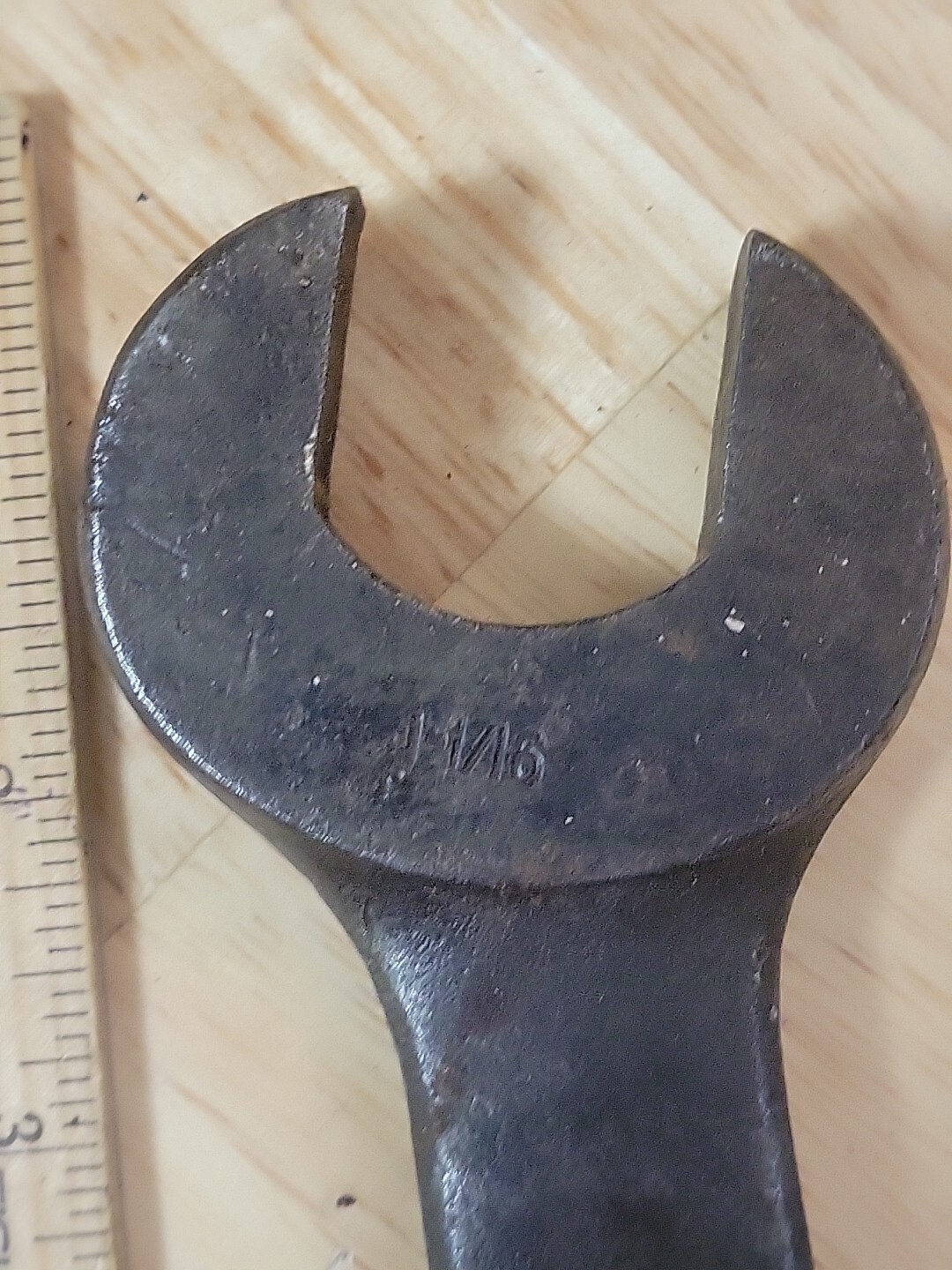 Bonney Heavy Vintage 1-1/16″ Open End Service Wrench #7~ Weighs 1 lb 3 oz