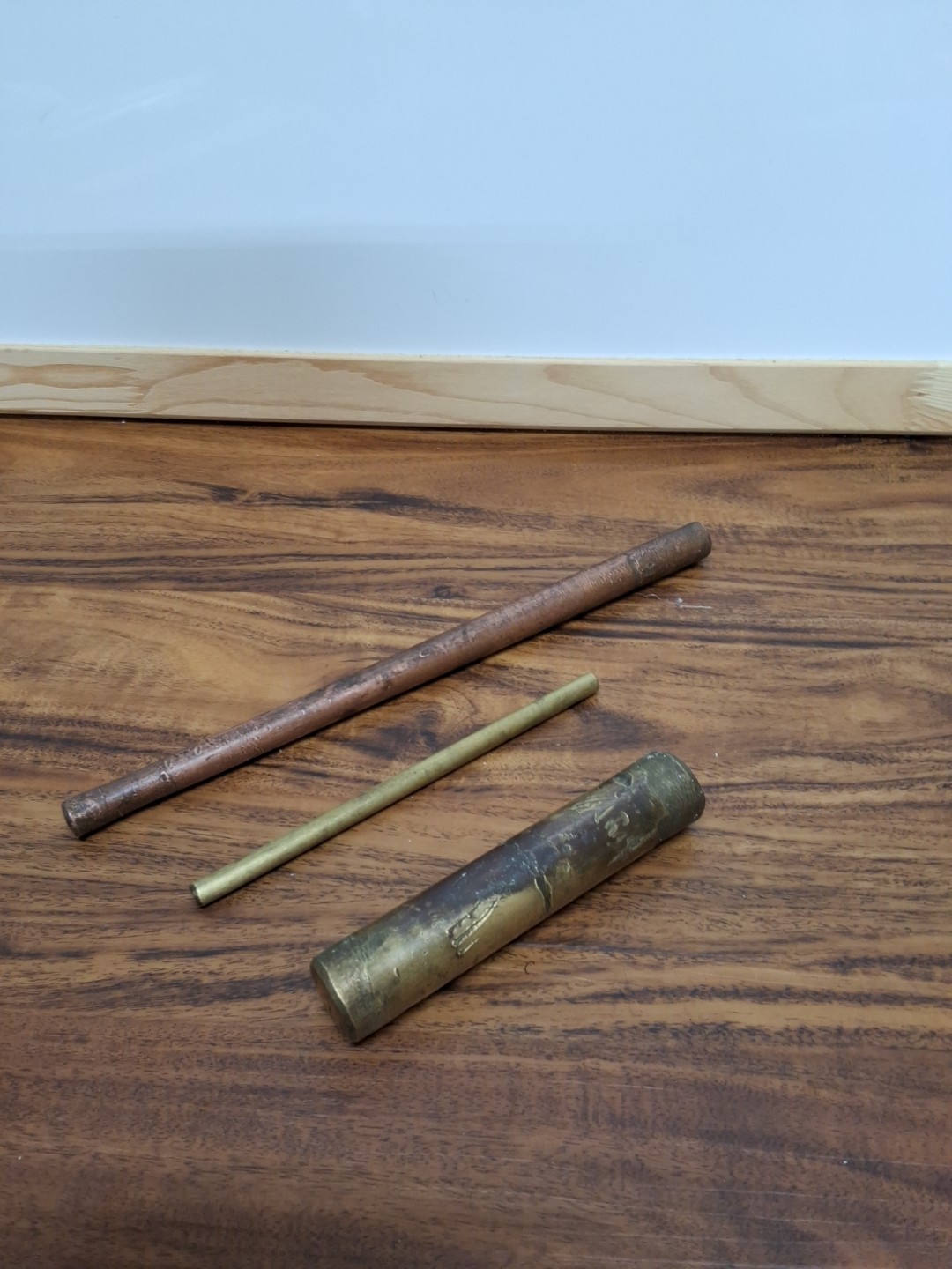 Vintage Solid Brass Drift Punch Set Of 3 10 1/2 Tapered 6″X1/4″ 5″X1″Heavy USA